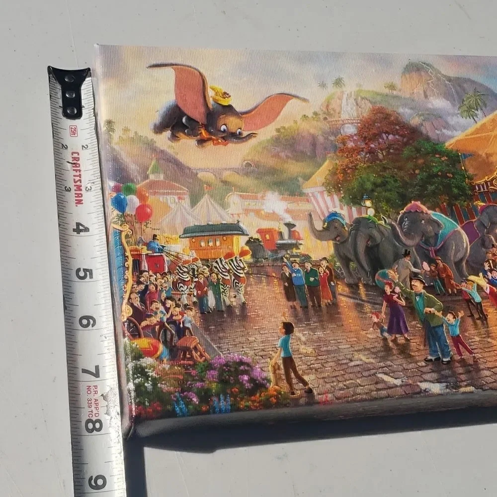 Authentic Dumbo Thomas Kinkade Painting